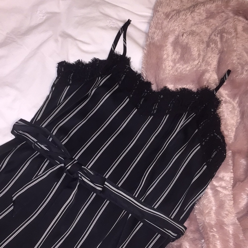 Black & White Striped Who What Wear Slip Dress
